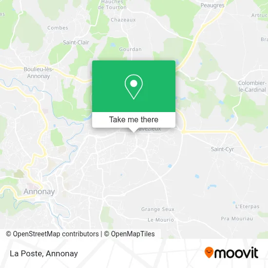 La Poste map