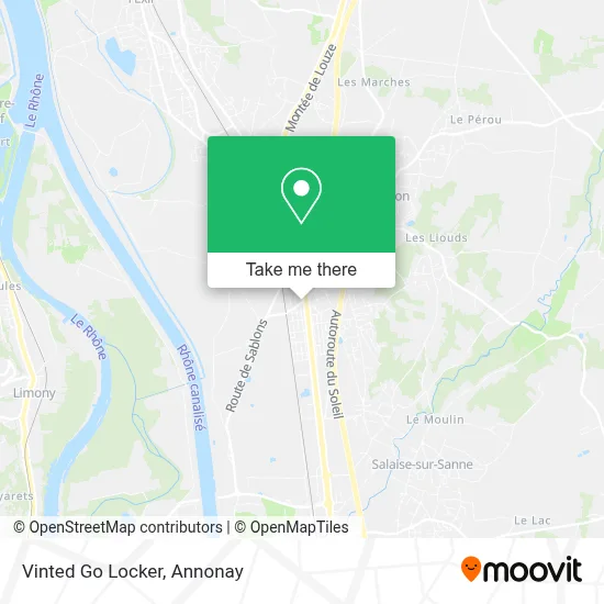 Vinted Go Locker map