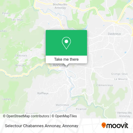 Selectour Chabannes Annonay map