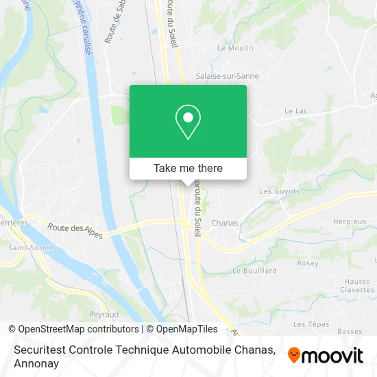 Securitest Controle Technique Automobile Chanas map