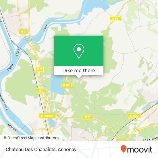 Château Des Chanalets map