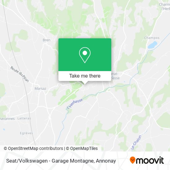 Seat / Volkswagen - Garage Montagne map