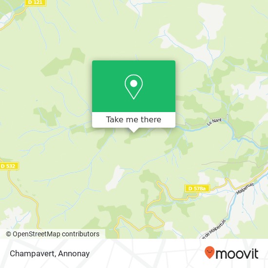 Champavert map