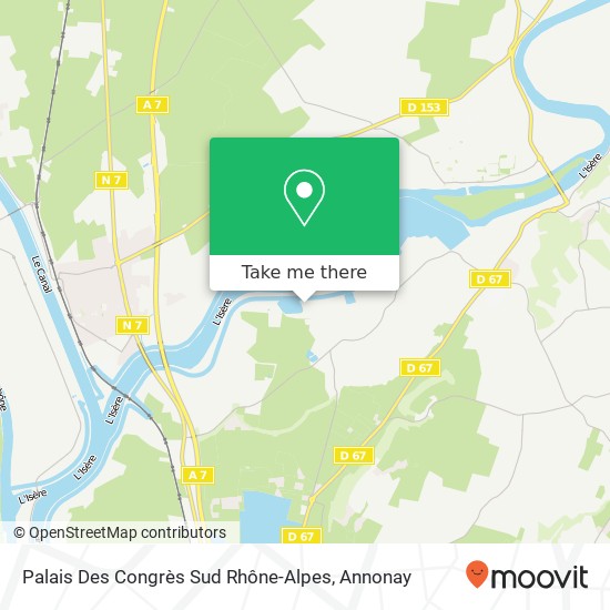 Mapa Palais Des Congrès Sud Rhône-Alpes