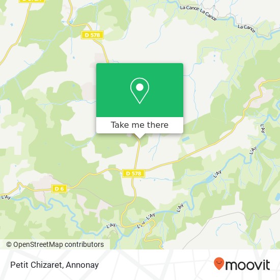 Petit Chizaret map