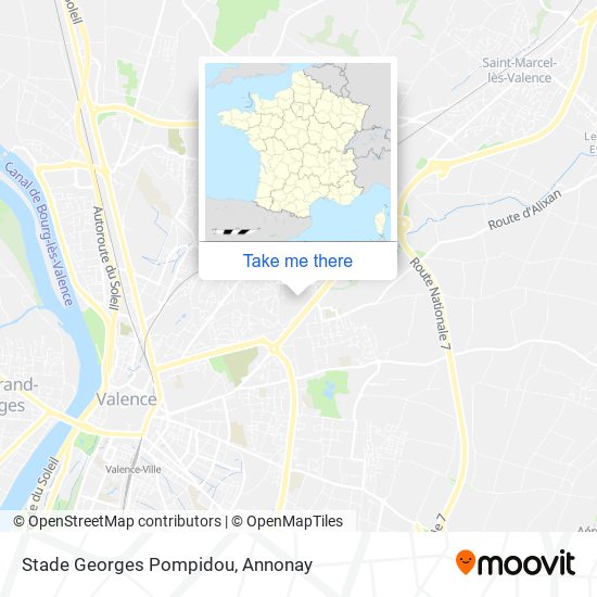 Mapa Stade Georges Pompidou
