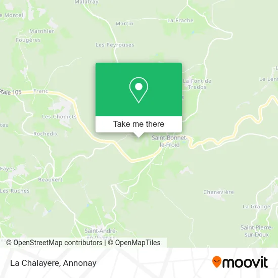 La Chalayere map