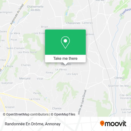 Randonnée En Drôme map