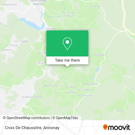 Croix De Chaussitre map