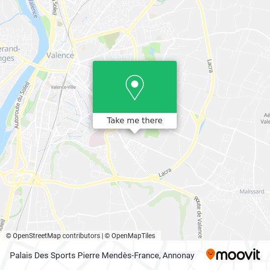Mapa Palais Des Sports Pierre Mendès-France