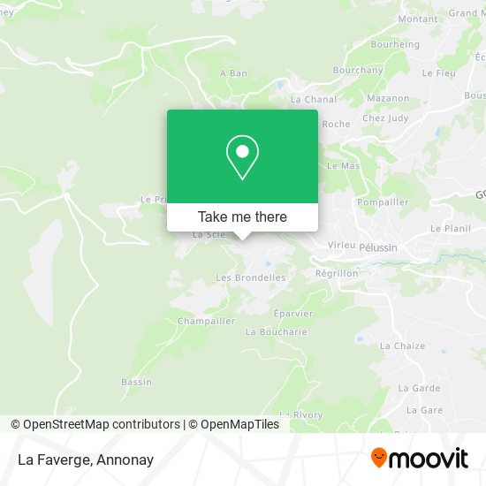 La Faverge map