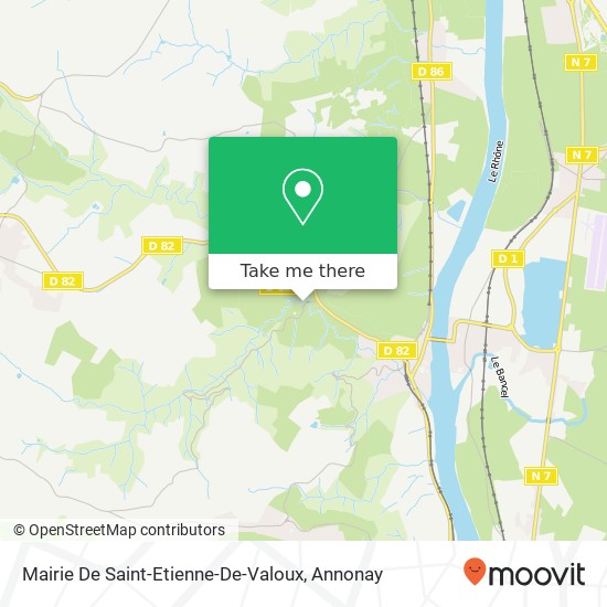 Mapa Mairie De Saint-Etienne-De-Valoux