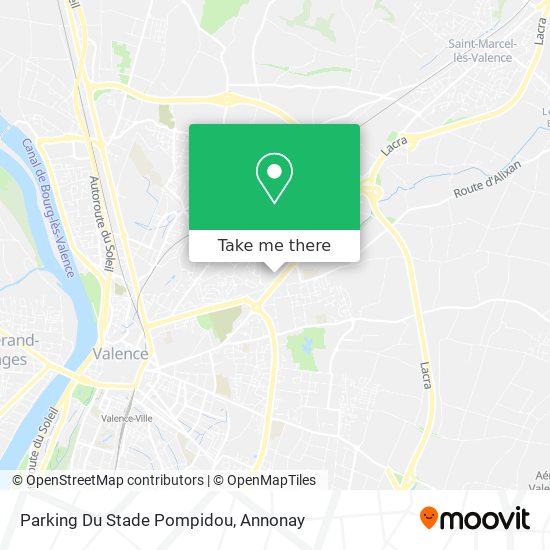 Mapa Parking Du Stade Pompidou