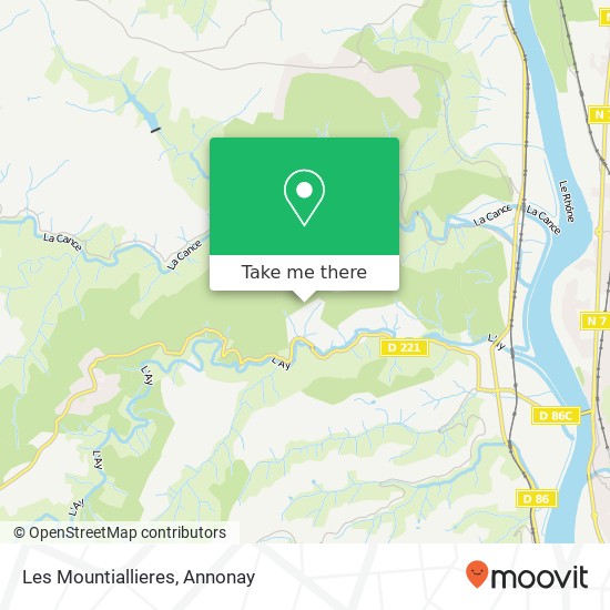 Les Mountiallieres map