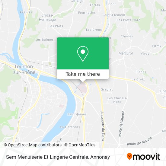 Sem Menuiserie Et Lingerie Centrale map