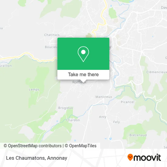 Les Chaumatons map