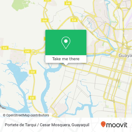 Portete de Tarqui / Cesar Mosquera map