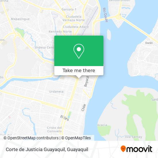 Corte de Justicia Guayaquil map