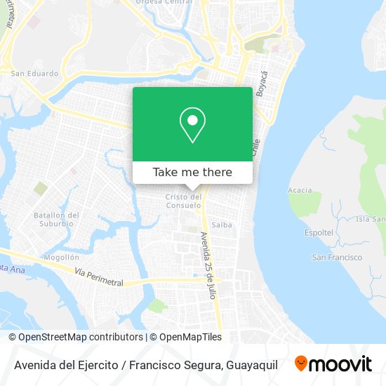 Mapa de Avenida del Ejercito / Francisco Segura