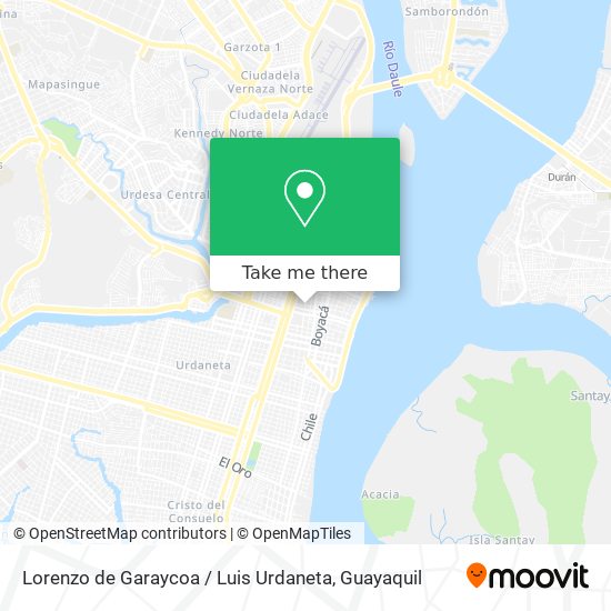 Lorenzo de Garaycoa / Luis Urdaneta map