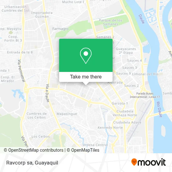 Ravcorp sa map
