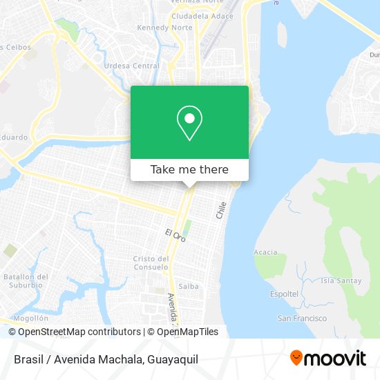 Mapa de Brasil / Avenida Machala