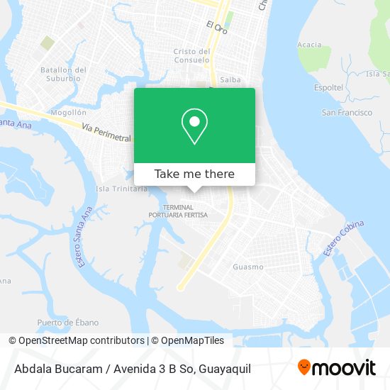 Abdala Bucaram / Avenida 3 B So map