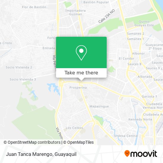 Juan Tanca Marengo map