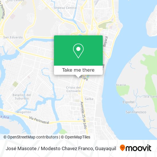 José Mascote / Modesto Chavez Franco map