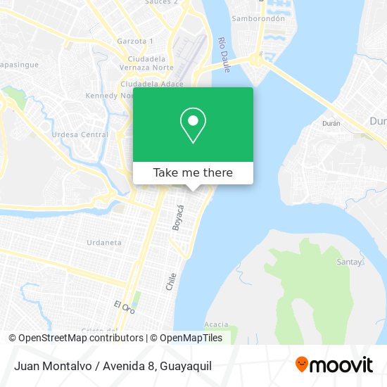 Mapa de Juan Montalvo / Avenida 8