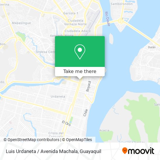 Luis Urdaneta / Avenida Machala map