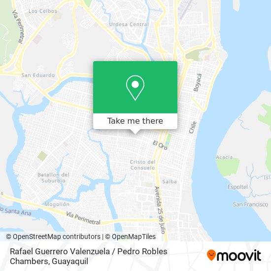 Rafael Guerrero Valenzuela / Pedro Robles Chambers map