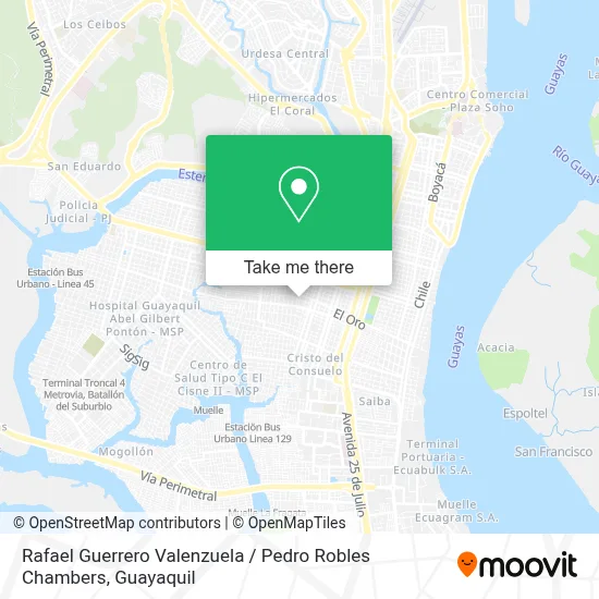 Rafael Guerrero Valenzuela / Pedro Robles Chambers map