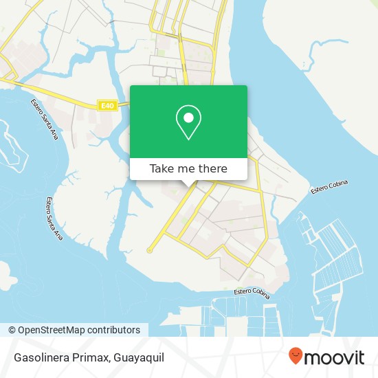 Gasolinera Primax map
