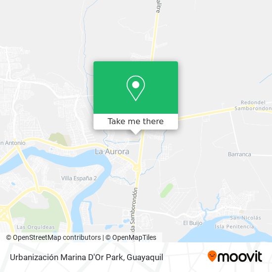 Mapa de Urbanización Marina D'Or Park