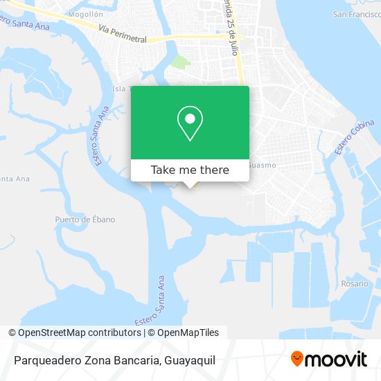 Parqueadero Zona Bancaria map