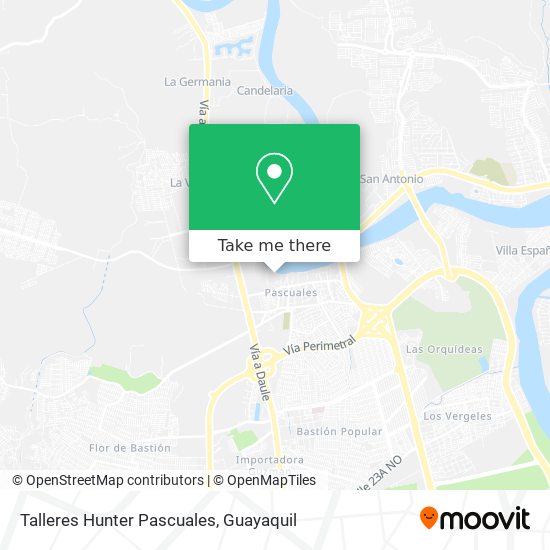 Talleres Hunter Pascuales map