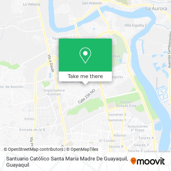 Santuario Católico Santa María Madre De Guayaquil map