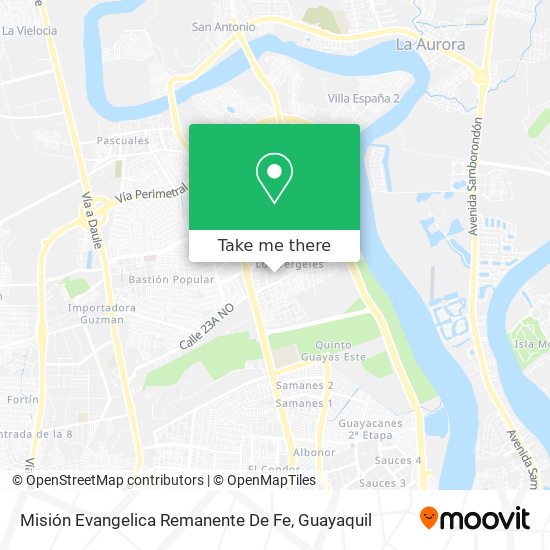 Mapa de Misión Evangelica Remanente De Fe