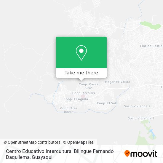 Mapa de Centro Educativo Intercultural Bilingue Fernando Daquilema