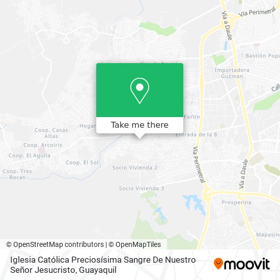 Iglesia Católica Preciosísima Sangre De Nuestro Señor Jesucristo map