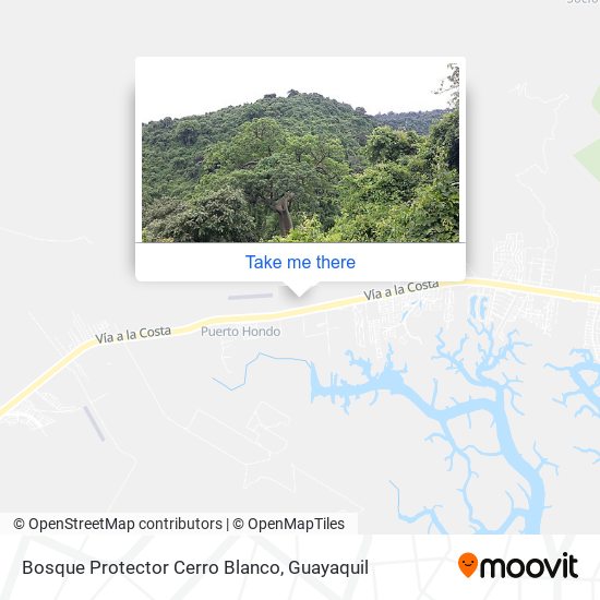 Mapa de Bosque Protector Cerro Blanco