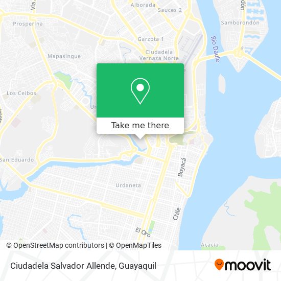 Ciudadela Salvador Allende map