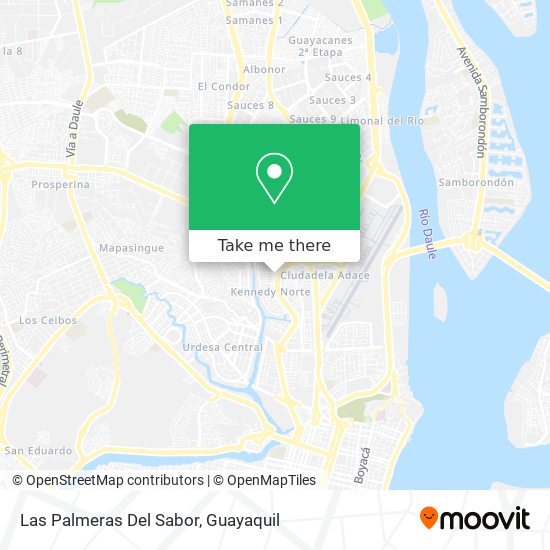 Mapa de Las Palmeras Del Sabor