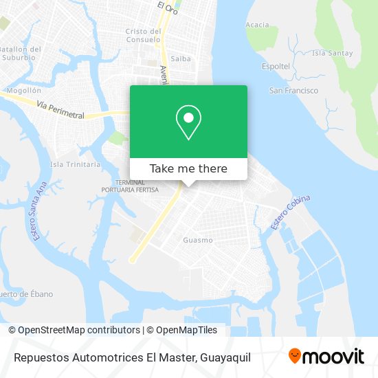 Repuestos Automotrices El Master map
