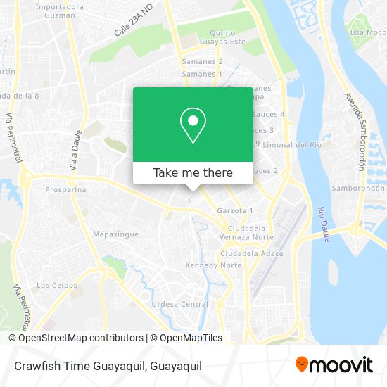 Crawfish Time Guayaquil map