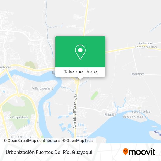 Urbanización Fuentes Del Río map