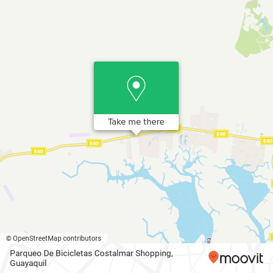 Parqueo De Bicicletas Costalmar Shopping map