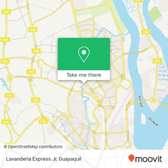 Lavanderia Express Jr map