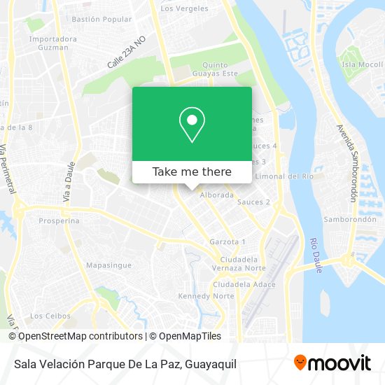 Mapa de Sala Velación Parque De La Paz